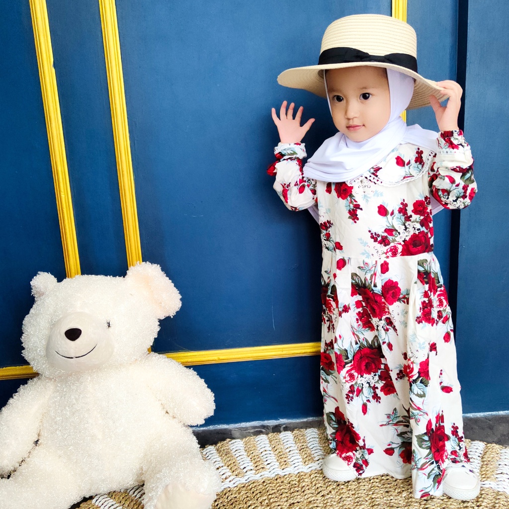 Gamis Anak Perempuan 1-7 Tahun / Gamis Rayon Viscose Anak Perempuan