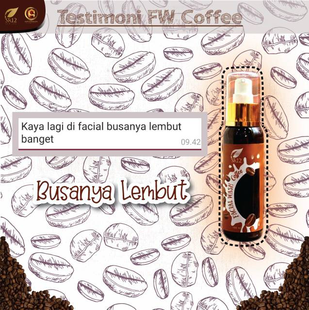 PENGHILANG FLEK HITAM PALING AMPUH ! FACIAL WASH COFFEE SR12 BPOM ORIGINAL / SABUN CAIR KOPI / MEMBERSIHKAN KOTORAN DI WAJAH