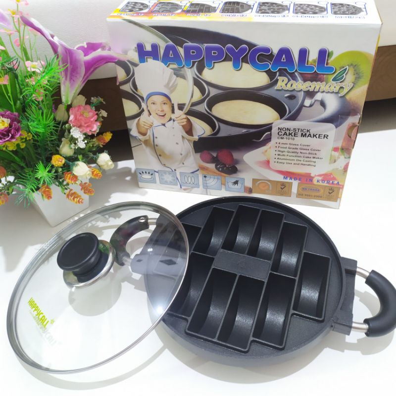 Harga Pabrik Snack Maker Kue Pukis 10 Lubang Happy Call Rosemary 24cm - Cetakan Teflon Anti Lengket RLOzzYHdkERnM