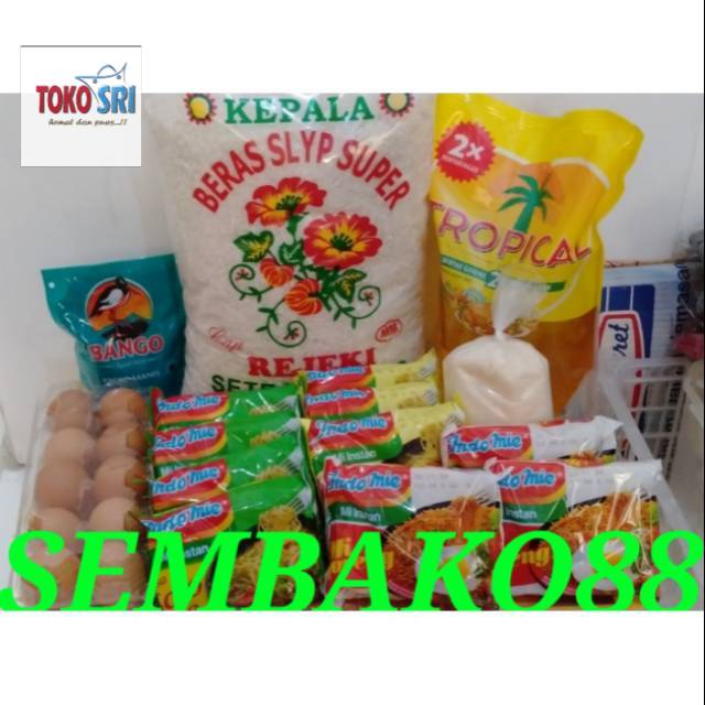 

(PARTAI) PAKET SEMBAKO 165K 100DUS