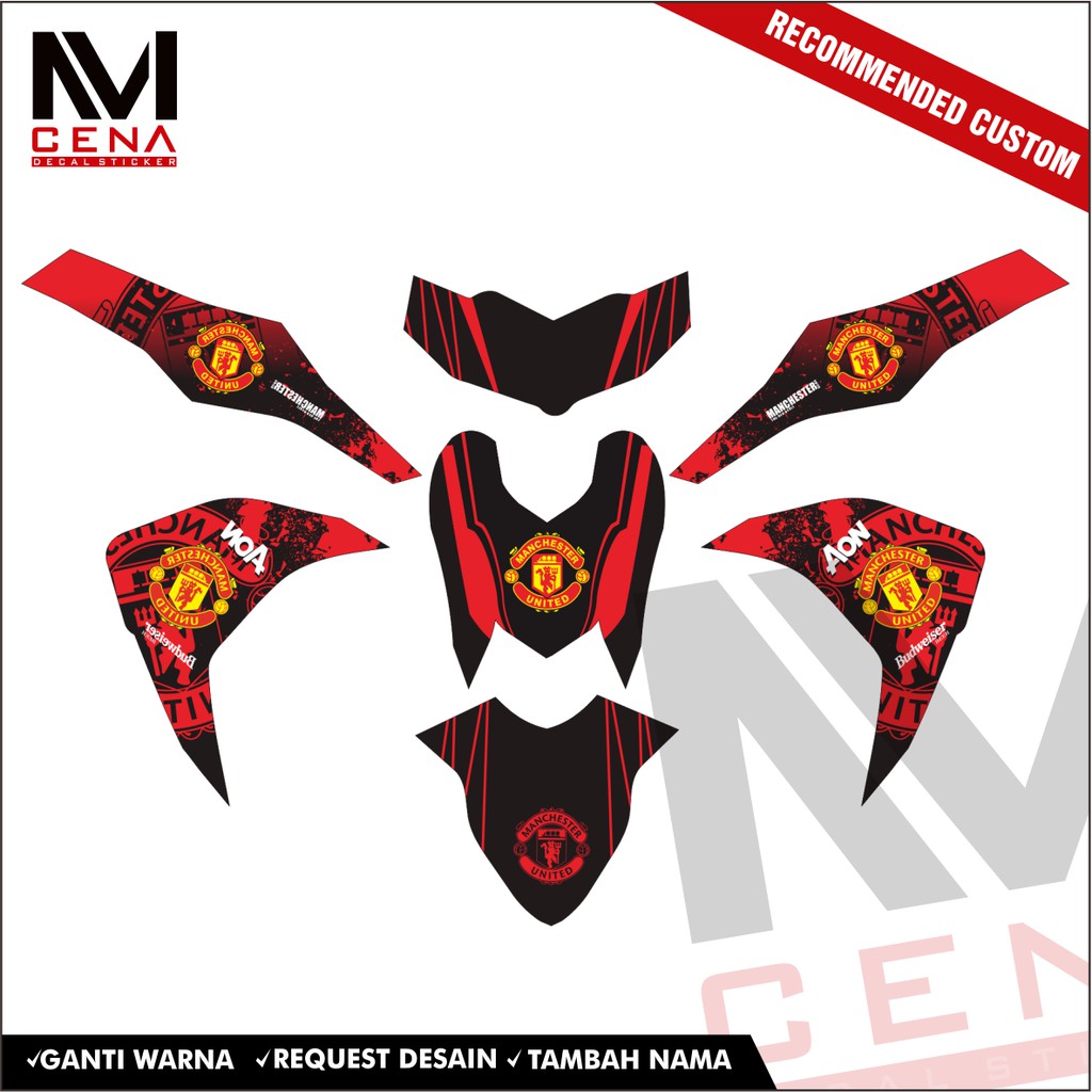 Sticker Decal Mio M3 Sticker mio m3 striping full body mio m3 sticker yamaha mio m3 manchester
