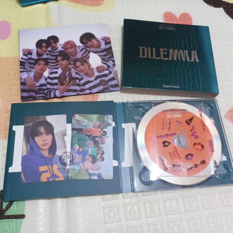 [Ready Stock] Album Enhypen Dilemma D:D Essential Unsealed Heeseung Charybdis Hee Hoodie SET