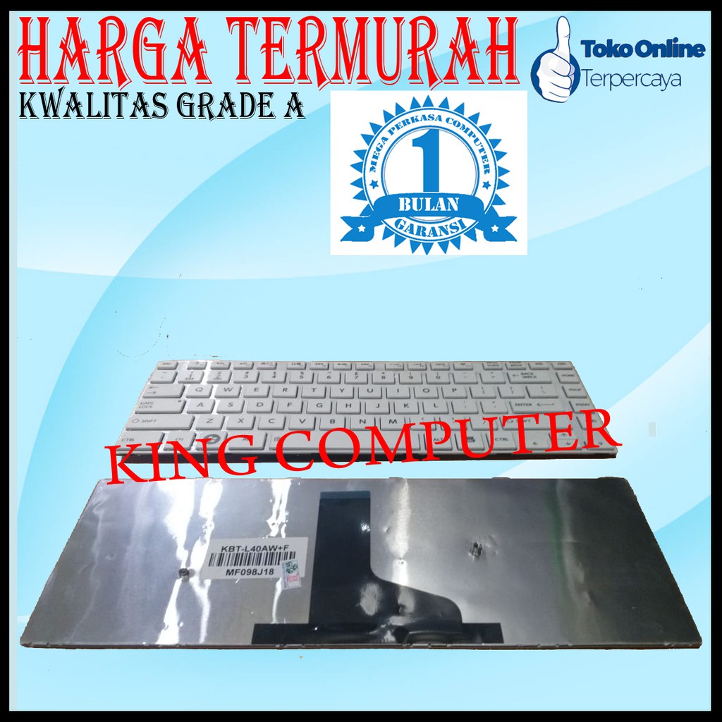 KEYBOARD TOSHIBA L40 PUTIH