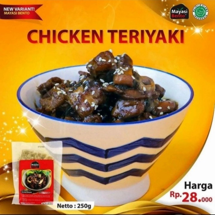 

Chicken Teriyaki by Mayasi Bento Premium Family Bento 250gr | Ayam Teriyaki Kemasan Frozen Food