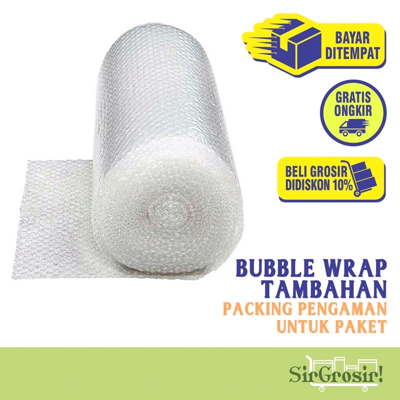 

ADDITIONAL BUBBLE WRAP - Plastik Gelembung Tambahan Packing Kemasan Pengiriman Aman Anti Pecah