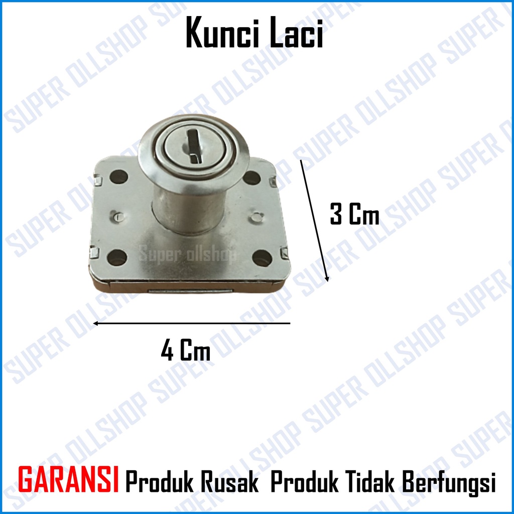 Kunci Laci / Kunci Lemari / Kunci laci Meja Kerja / Kunci Loker Drawer Lock 101 / Slot Laci Murah