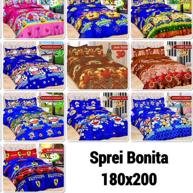 Bonita Sprei King 180x200 Motif Karakter Kartun Anak