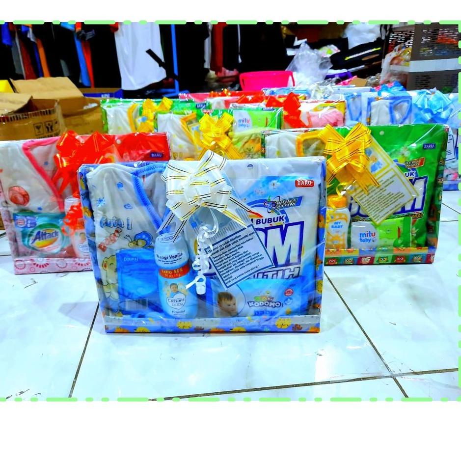 Barang Pilihan.. KADO BAYI BARU LAHIR PAKET LAHIRAN PERLENGKAPAN BAYI DENGAN 1 SET BAJU BAYI MURAH V