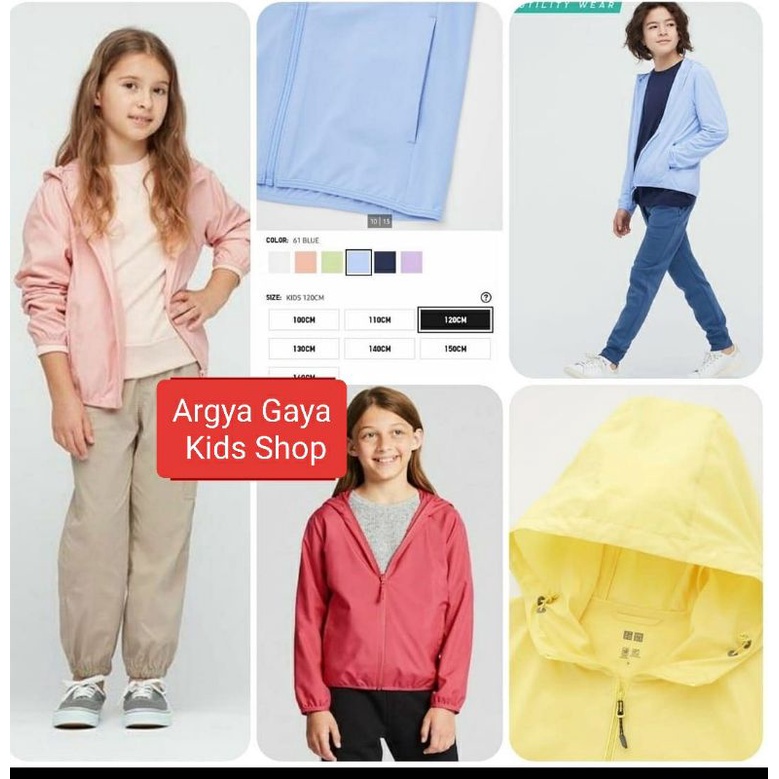 Jaket Anak Cowok/Cewek, Uniqlo Usia 3th sd 12th
