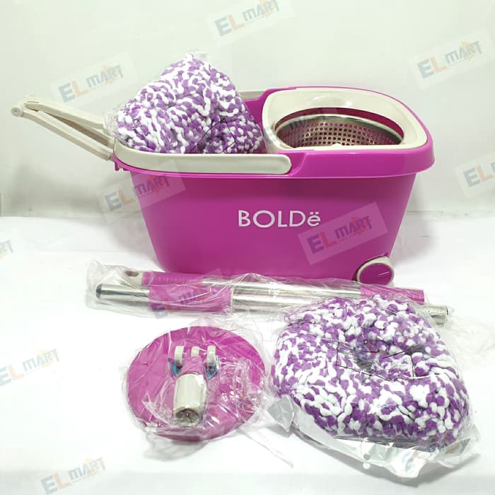 BOLde Super Mop Deluxe + stainless penarik roda drainese dispenser