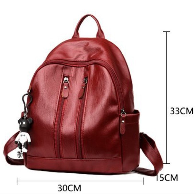 CYS Tas Ransel Mini Wanita Backpack Tas Sekolah kekinian Import Bahan Kulit Fashion Cewek Kekinian T33