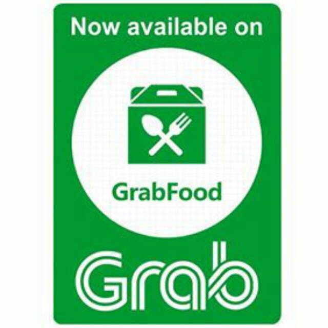 Termurah Sticker Grab food untuk cafe, rumah makan, booth dll