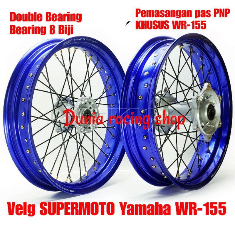 Paketan Velg Yamaha WR155 WR 155 Ring 17 lebar