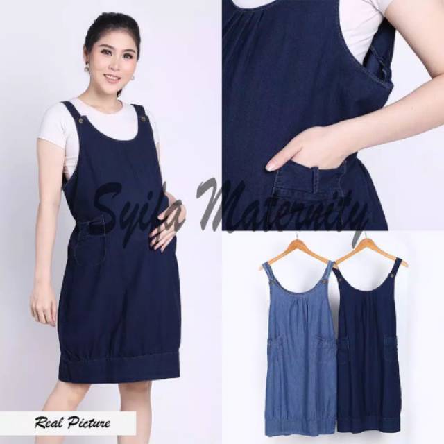 AT119 Dress hamil jeans overall