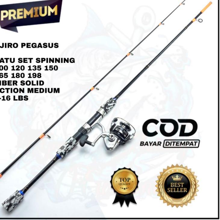 Model Baru.. satu set joran pancing ul ultralight lentur Spinning fiber solid murah kuat ajiro pegas
