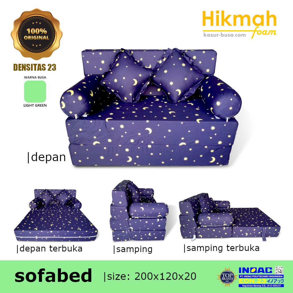 Sofabed INOAC Semua Ukuran Sofa Bed Sofa Bad Kursi Lipat Busa Inoac Kasur Sofa kursi sofa ruang tamu