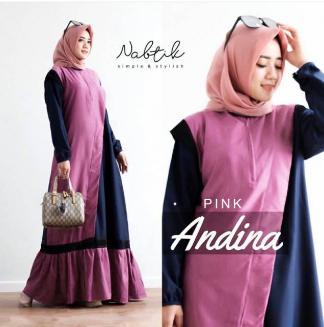 ANDINA Gamis maxidres syarii terbaru