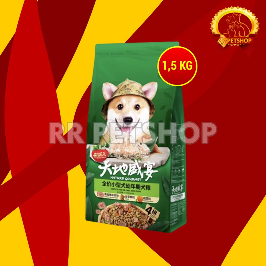 Kitchen Flavor Small Breed Dog Food Dry Puppy Makanan Anjing 1.5 KG