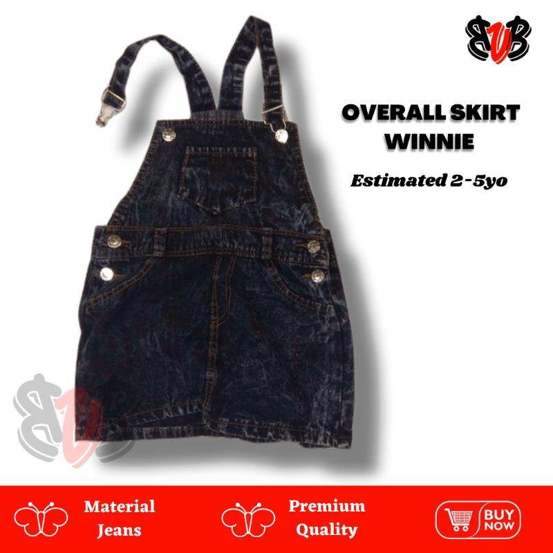 BVB (2-5th) Rok Overall Jeans Anak. Overall Skirt WINNIE