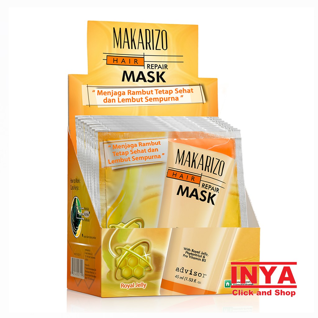 MAKARIZO ADVISOR HAIR MASK REPAIR DRY &amp; DAMAGED 15gr SACHET - Masker Rambut