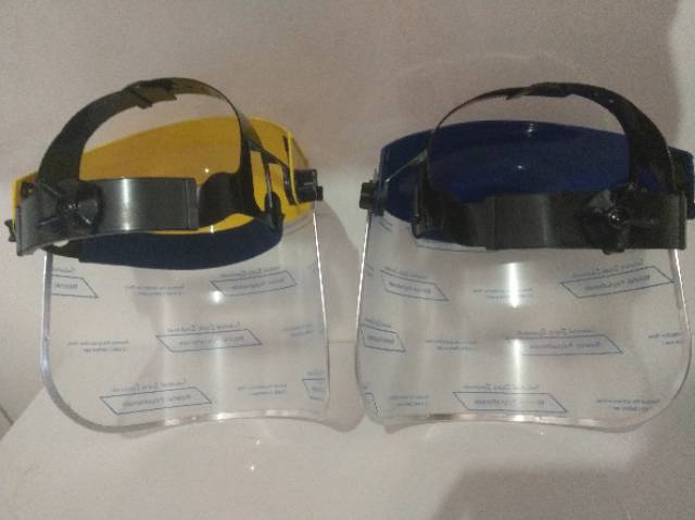 Face shield set visor blue eagle fast track