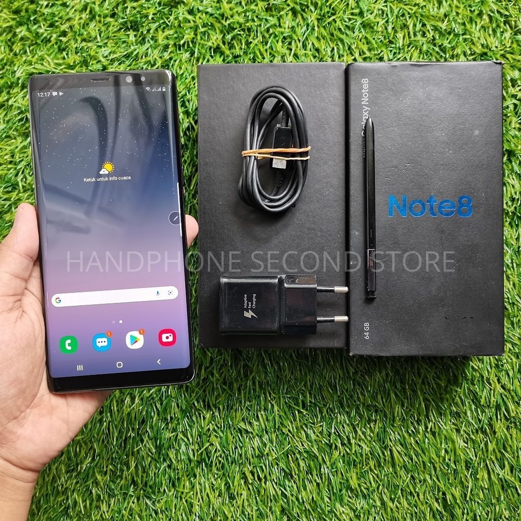 HANDPHONE SAMSUNG GALAXY NOTE 8 6/64GB EX SEIN FULLSET SECOND SEKEN BEKAS MURAH