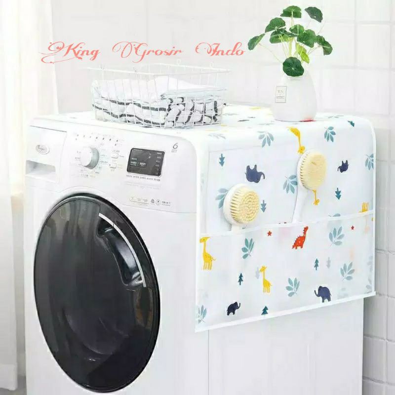 Taplak Penutup Kulkas / Cover Kulkas / Penutup Mesin Cuci Waterproof