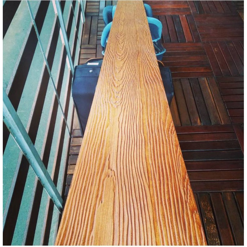  Lisplang  GRC  Motif  Kayu  Pagar Dinding Woodplank Sudah di 