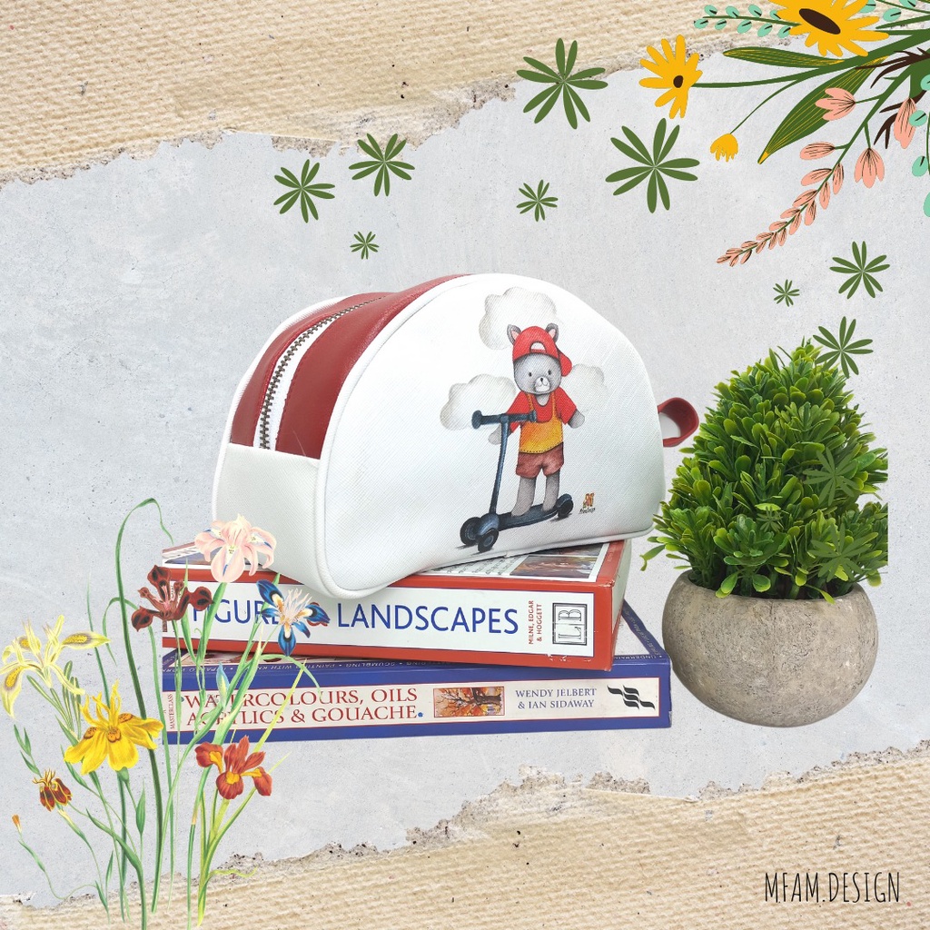 

Pencil Case Kids Bear Scooter