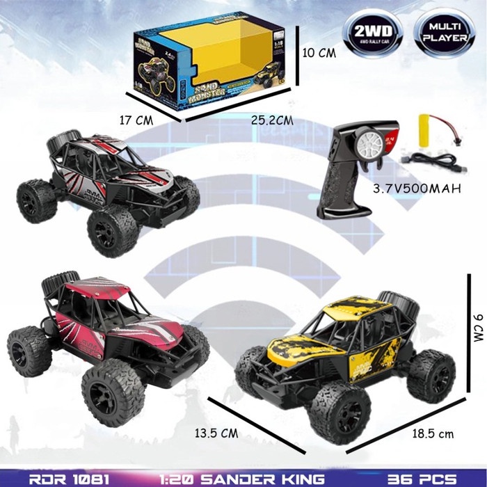 RC offroad Sand Monster 2.4ghz Skala 1:20 | Mainan Mobil Remot Kontrol