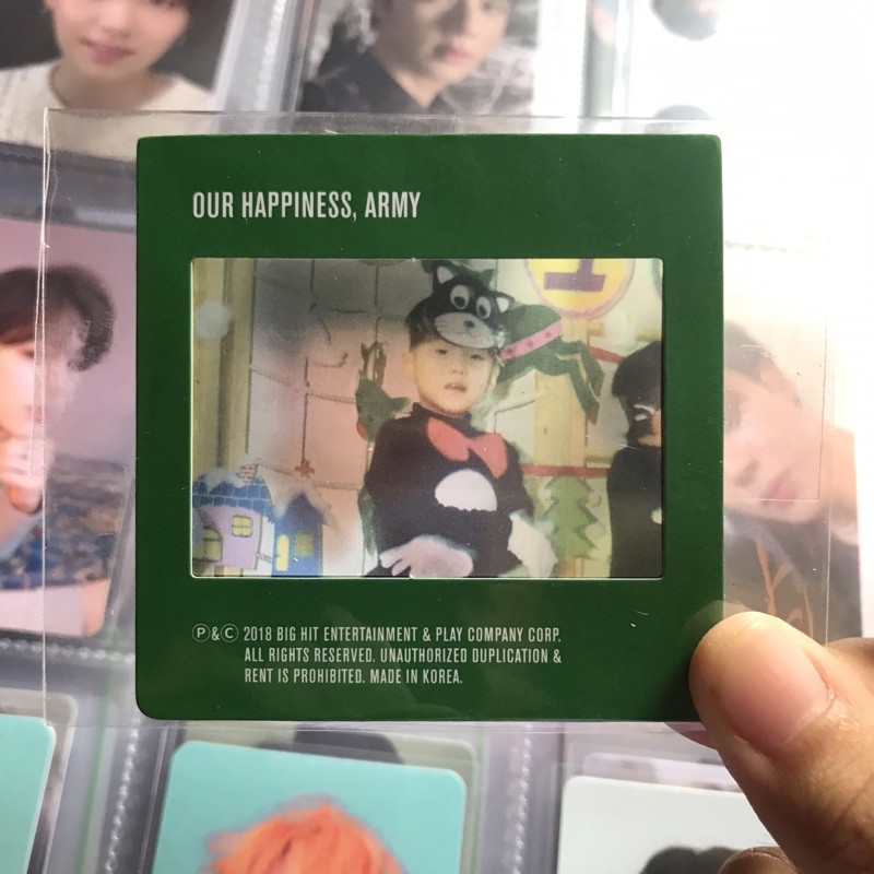 Baby Photo Suga BTS Season Greetings 2019 Official SG 2019 || Yoongi || Photocard Suga Official