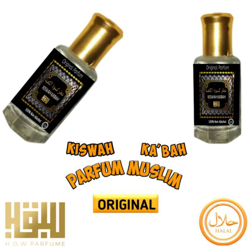 Parfum Kiswah Kabah 12ml (BISA COD) original 100% non alcohol wewangian terbaik asli kiswah pria