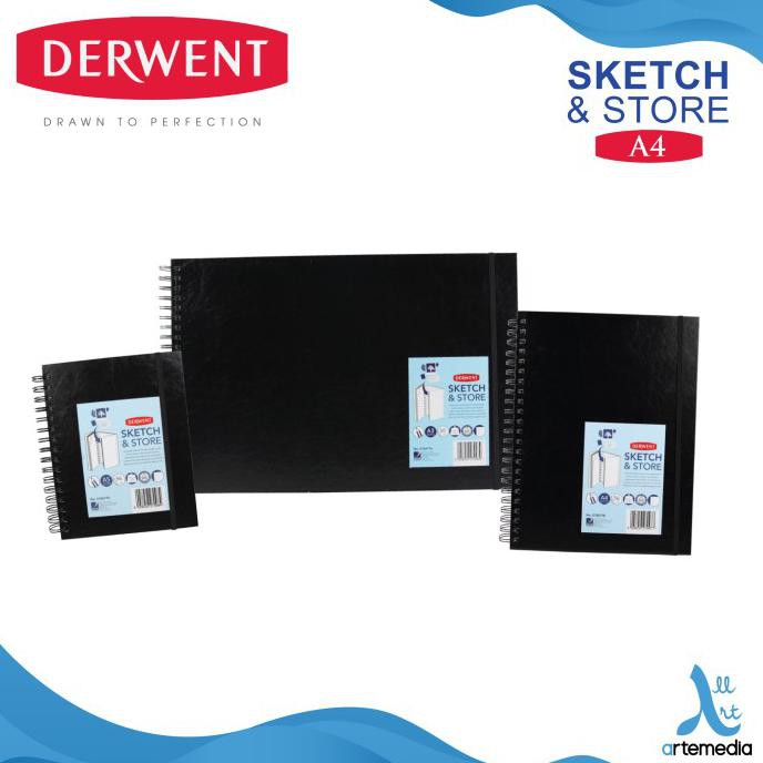 

Unik Buku Sketsa Derwent A4 Sketch & Store Hard Cover Wire Bound Sketchbook Hot Sale