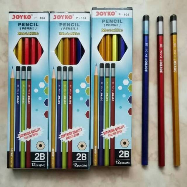

Pensil 2b Joyko Metalic P-104 Per Lusin