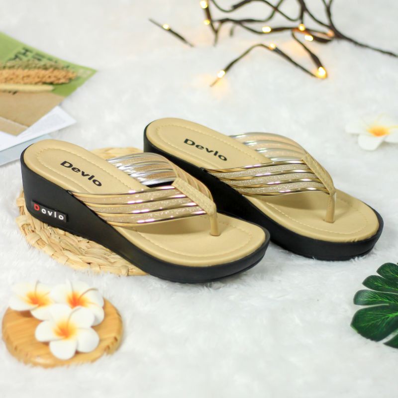 WEDGES WANITA CASUAL (Wedges Jelly Devlo)