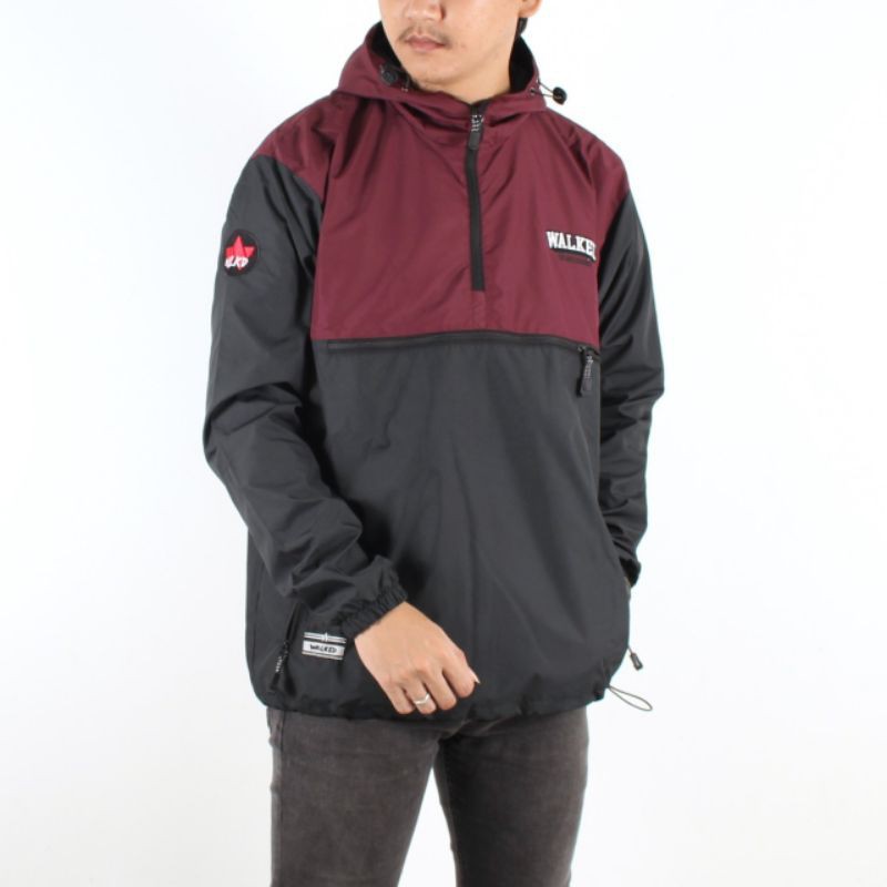 WALKED Original Jaket Pria Cagoule Kombinasi Waterproof