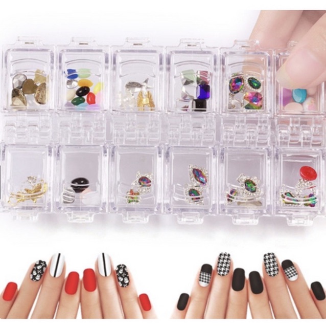 Tempat kotak acc aksesoris kotak penyimpanan hiasan nailart storage