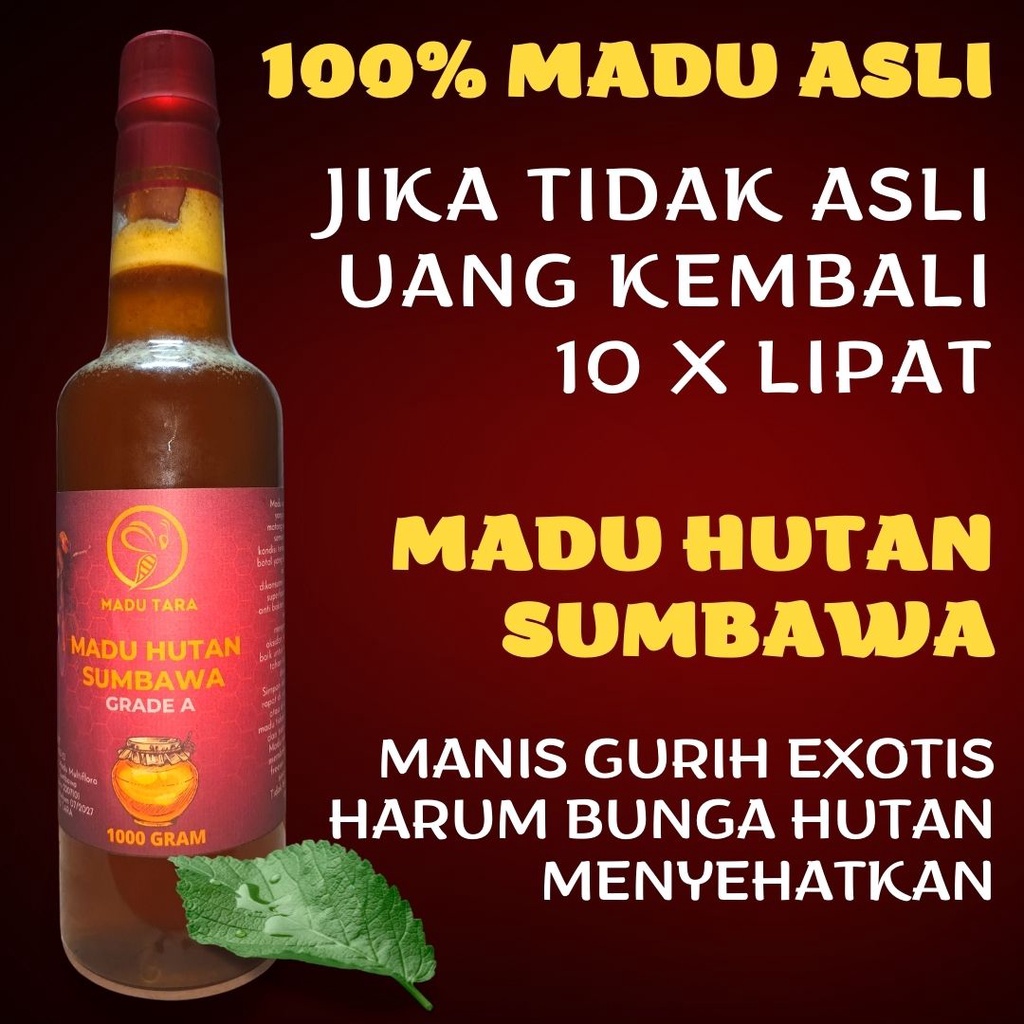 MADU HUTAN SUMBAWA MADU ASLI MADU MENTAH MURNI RAW HONEY MADU TARA