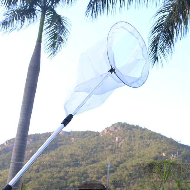 Mary Telescopic Handle Insect Net Untuk Butterfly Dragonfly Net Outdoor Adventure 23 ''Kedalaman Jaring15''Diameter Ring Anak F