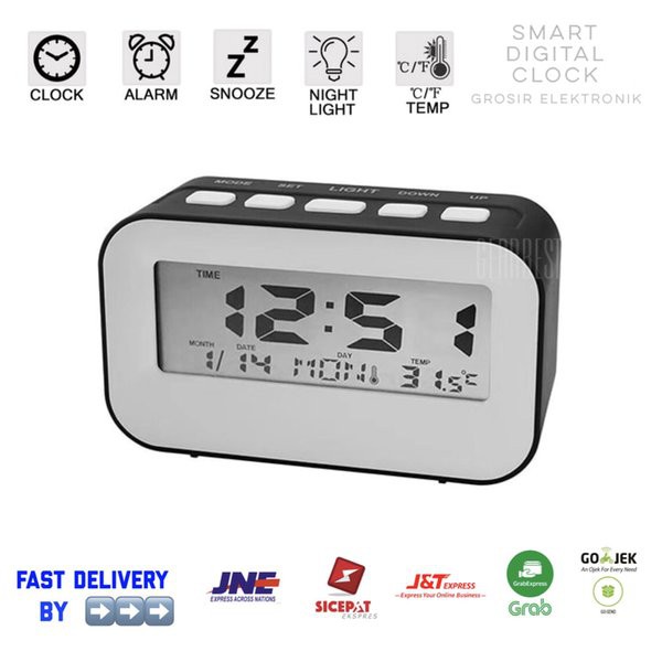 Jam Meja Digital Weker Keren Smart Alarm Clock Souvenir 819 ELF