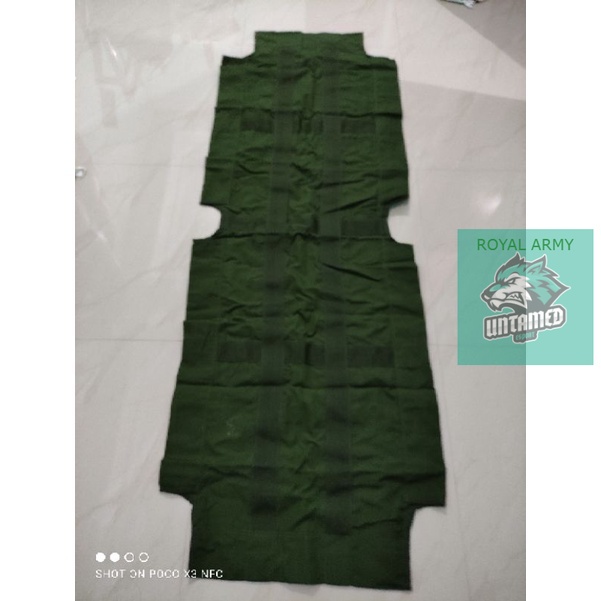 DAUN/KAIN  VELBED MODEL ALMuNIUM  ASLI JATAH TNI