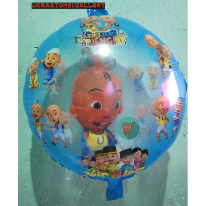 Balon karakter isi upin / balon upin isi / balon isi ipin / balon gas / balon helium / balon ulang t