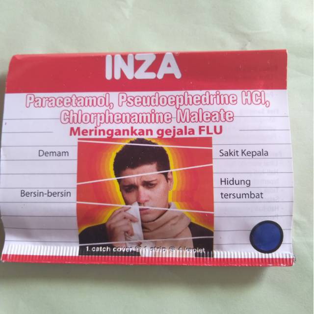 INZA Obat Flu (4 Tablet).