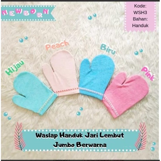 Waslap Bayi Jari, Washlap Bayi, Washlap Baby, Perlengkapan Newborn