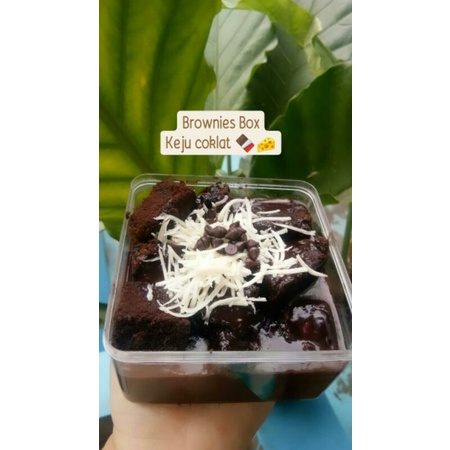 

brownies box coklat meler