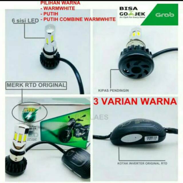 Lampu led rtd 6 sisi rtd