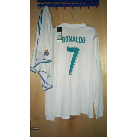 real madrid home 2017/2018 ls nns ronaldo
