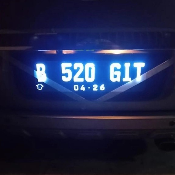 Cover plat nomor mobil akrilik led