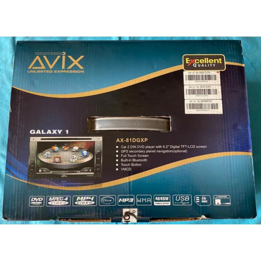 DOUBLE DIN AVIX GALAXY 1 AX-81DGXP