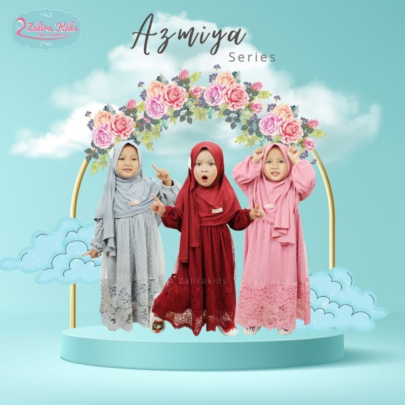 Azmiya series by Zalira Kids| gamis Pesta anak perempuan cantik usia 0-8 tahun